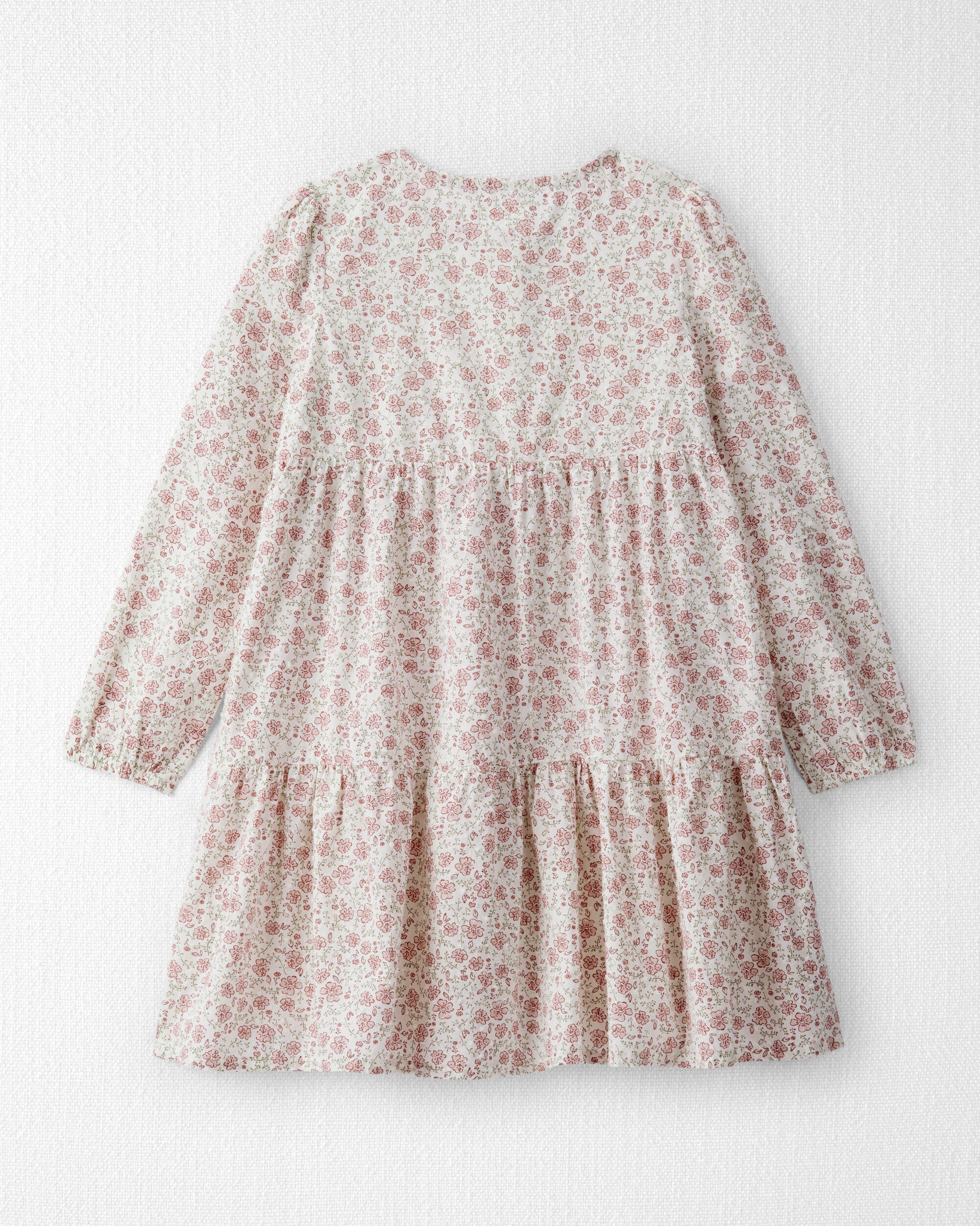 Girls Organic Cotton Dress in Prairie Blossom Print - Little