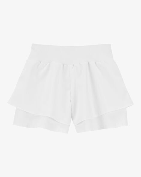  Product image 2 of Kid Flowy Layered Flip Short - White