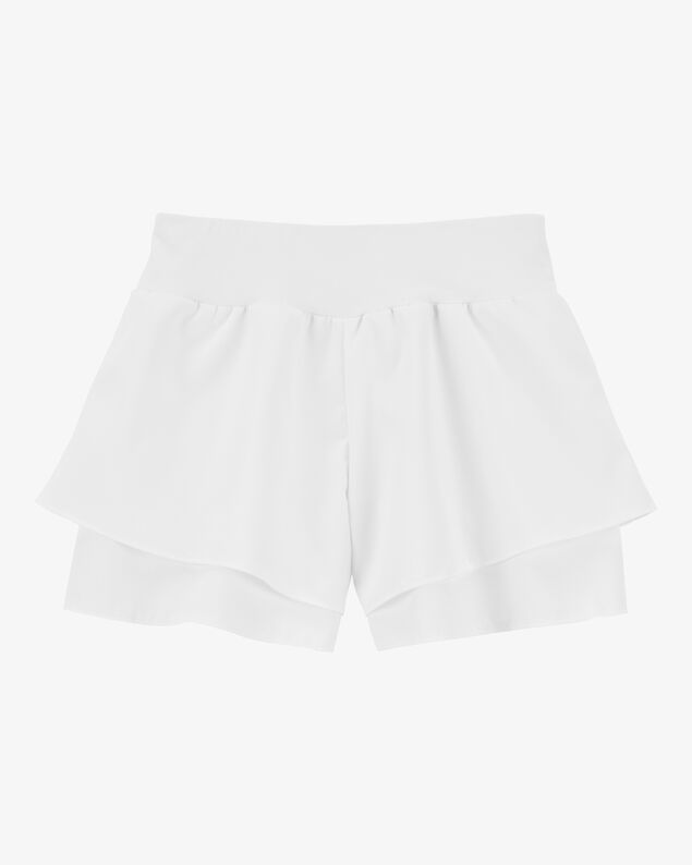 Product image 2 of Kid Flowy Layered Flip Short - White