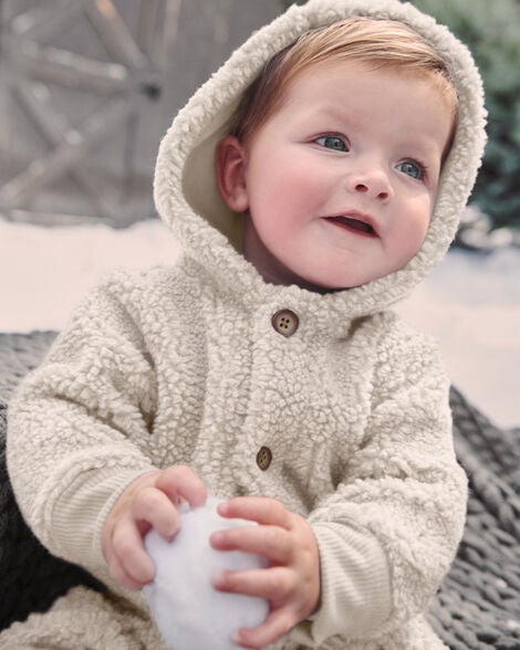 Product image 1 of Baby Sherpa Jumpsuit Made with Recycled Materials
