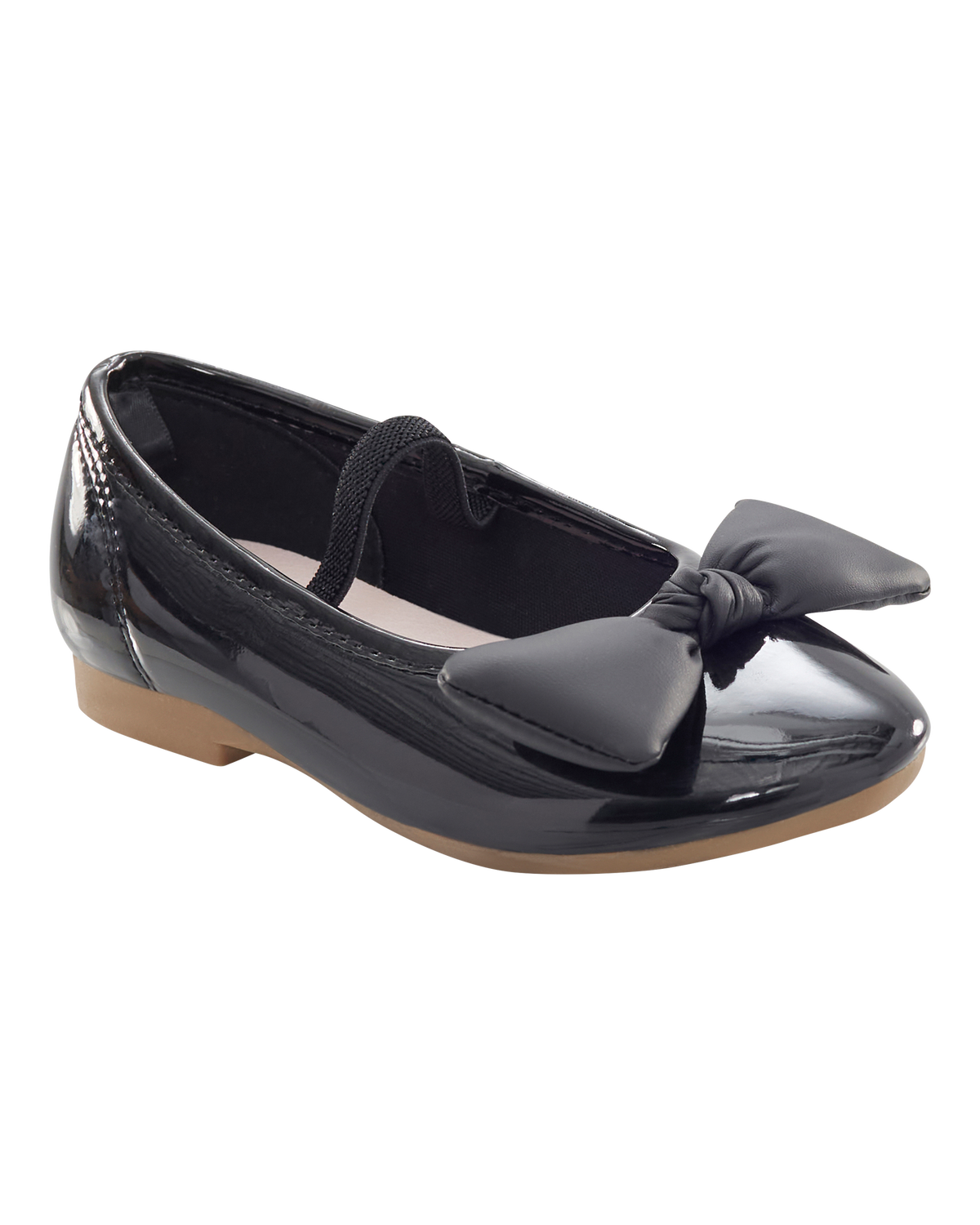 Oshkosh B gosh Toddler Girls Slip On Bow Flats 10 Black
