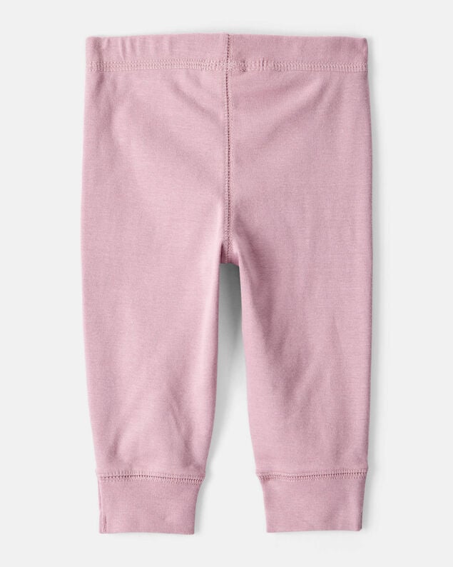Product image 2 of Baby Girl 2-Pack 100% Cotton Pull-On Pants - Blue/Pink