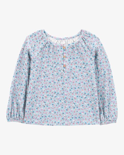  Product image 1 of Baby Floral Gauze Long-Sleeve Top - Floral