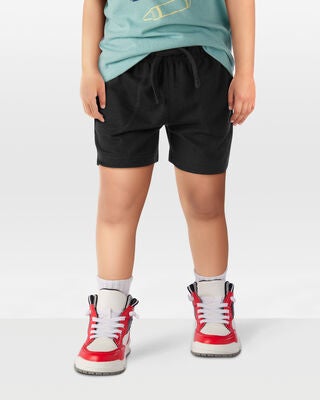 Product image 2 of Toddler Pull-On French Terry Shorts - Black