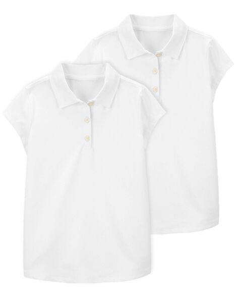 Product image 1 of Kid 2-Pack Uniform Polos in Active Mesh