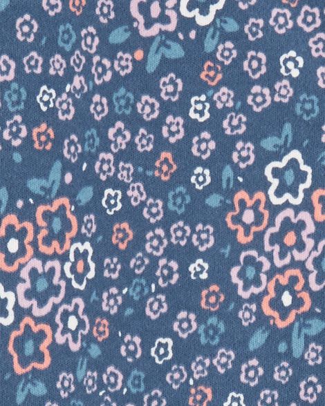  Product image 2 of Floral 2-Way Zip Cotton Sleep & Play Pajamas