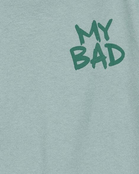 Product image 3 of Kid My Bad Short-Sleeve Graphic Tee - Green