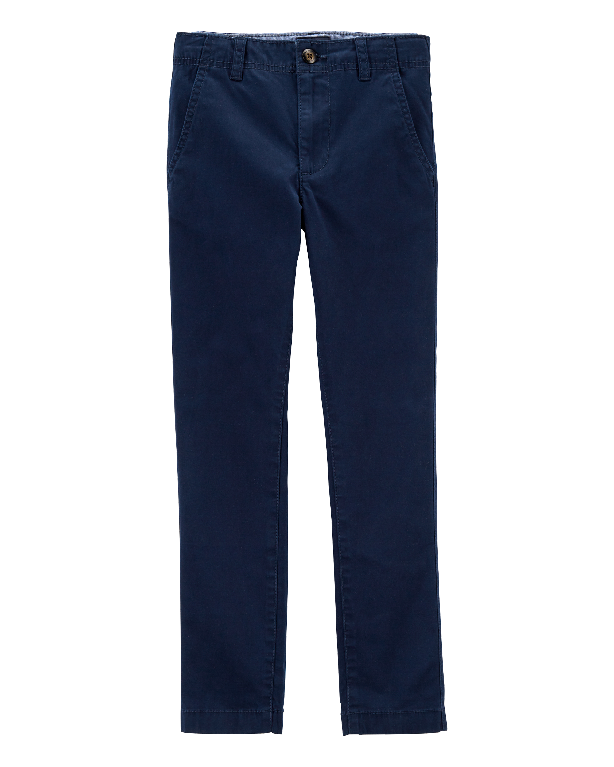 Boys Slim Tapered Chino Pants - Navy