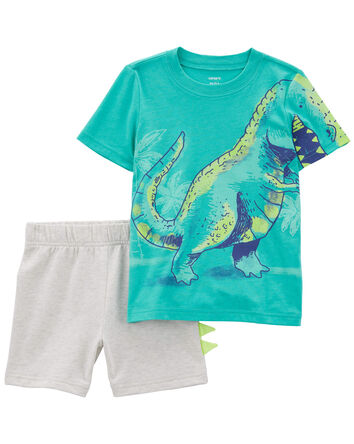 Baby 2-Piece Dinosaur Tee & Short Set