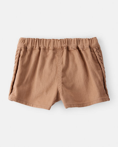 Baby Girl 100% Cotton Skort - Brown