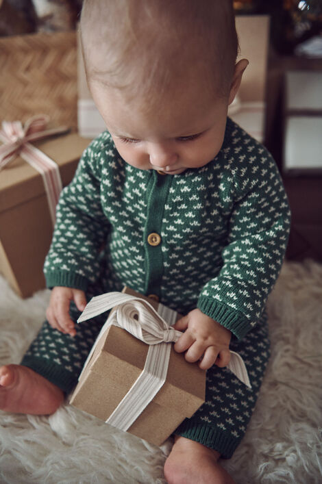  Product image 4 of Baby Organic Cotton Sweater Knit Jumpsuit