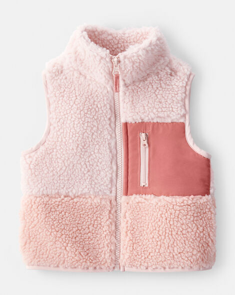 Product image 1 of Baby Girl Fleece Vest - Pink