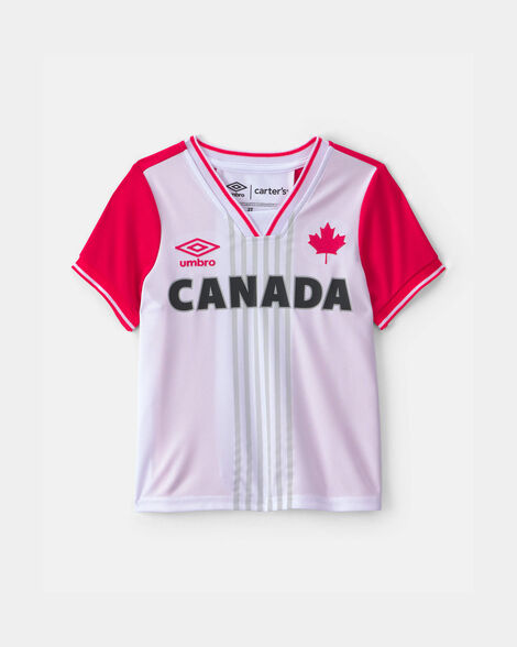 toddler umbro canada soccer jersey - red/white