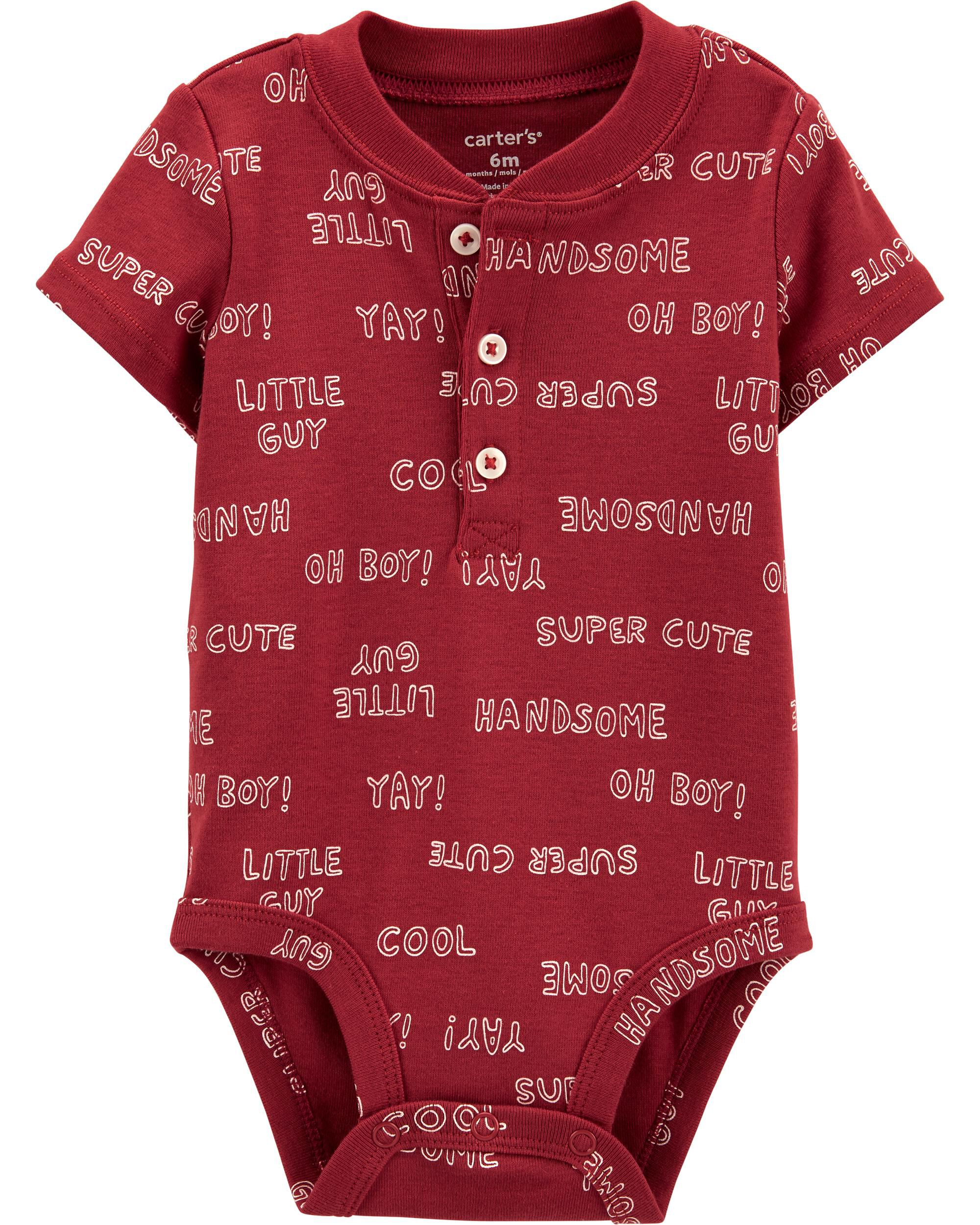 *CLEARANCE* Slogan Henley Bodysuit
