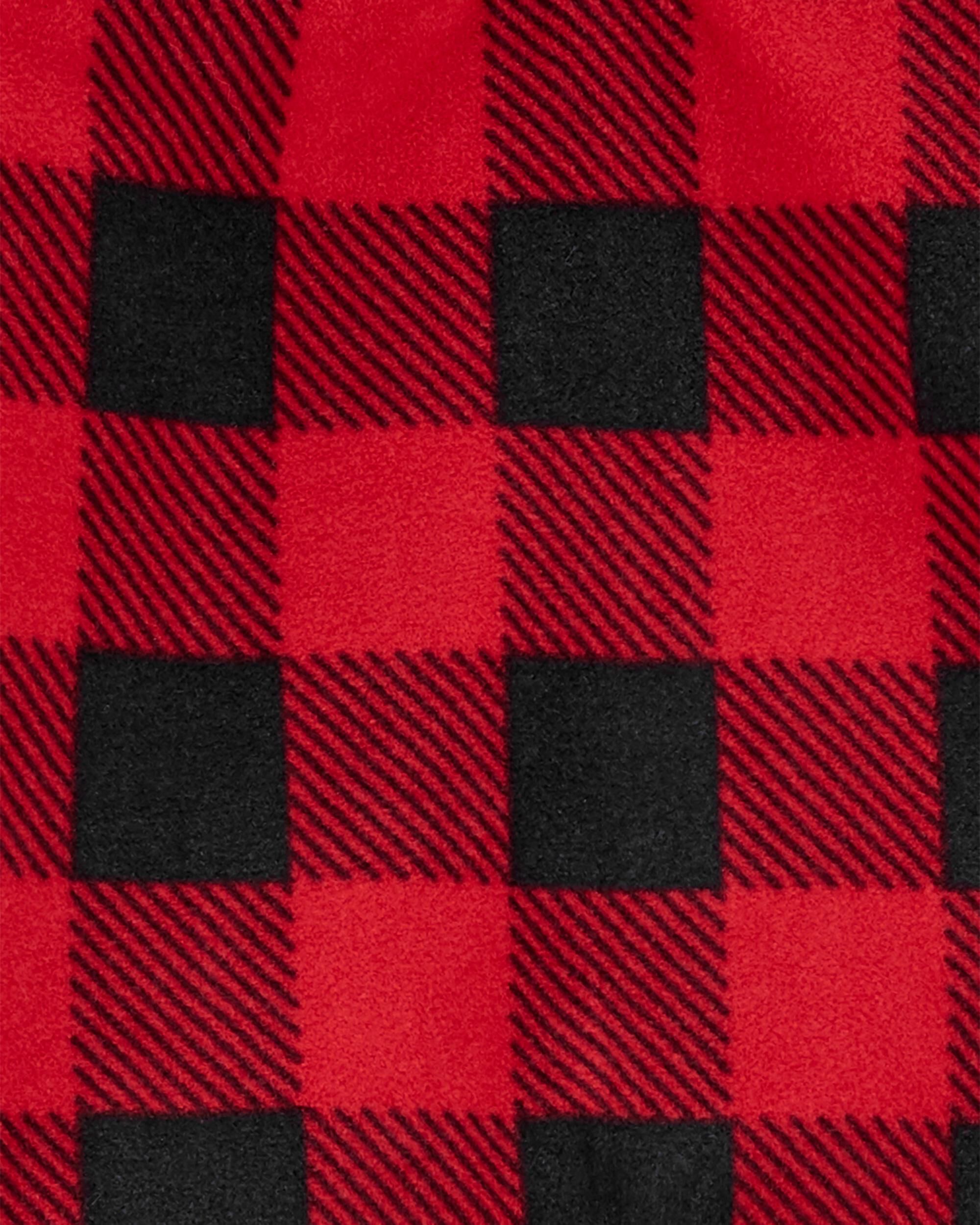 buffalo check fleece pullover