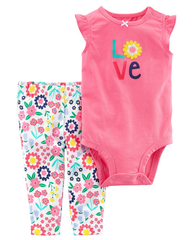 2Piece Bodysuit Pant Set