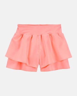 Product image 1 of Kid Flowy Layered Flip Short - Coral