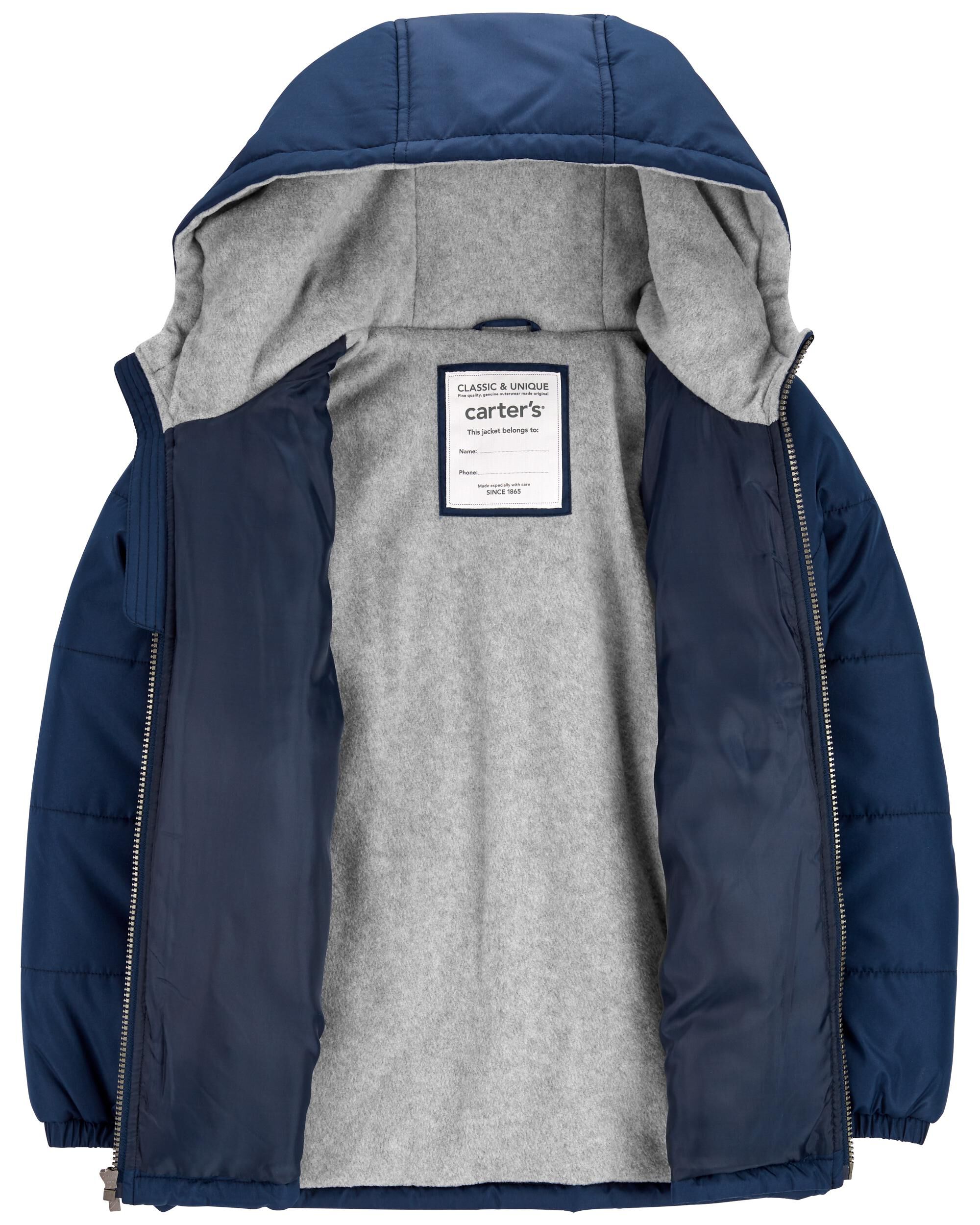 Kid Navy Colorblock Heavyweight Puffer 