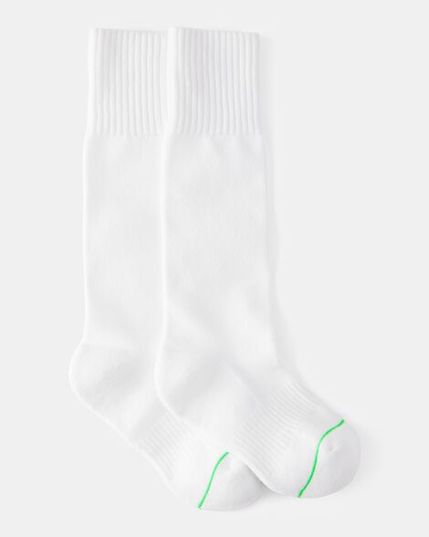 kid 1-pack soccer socks - white