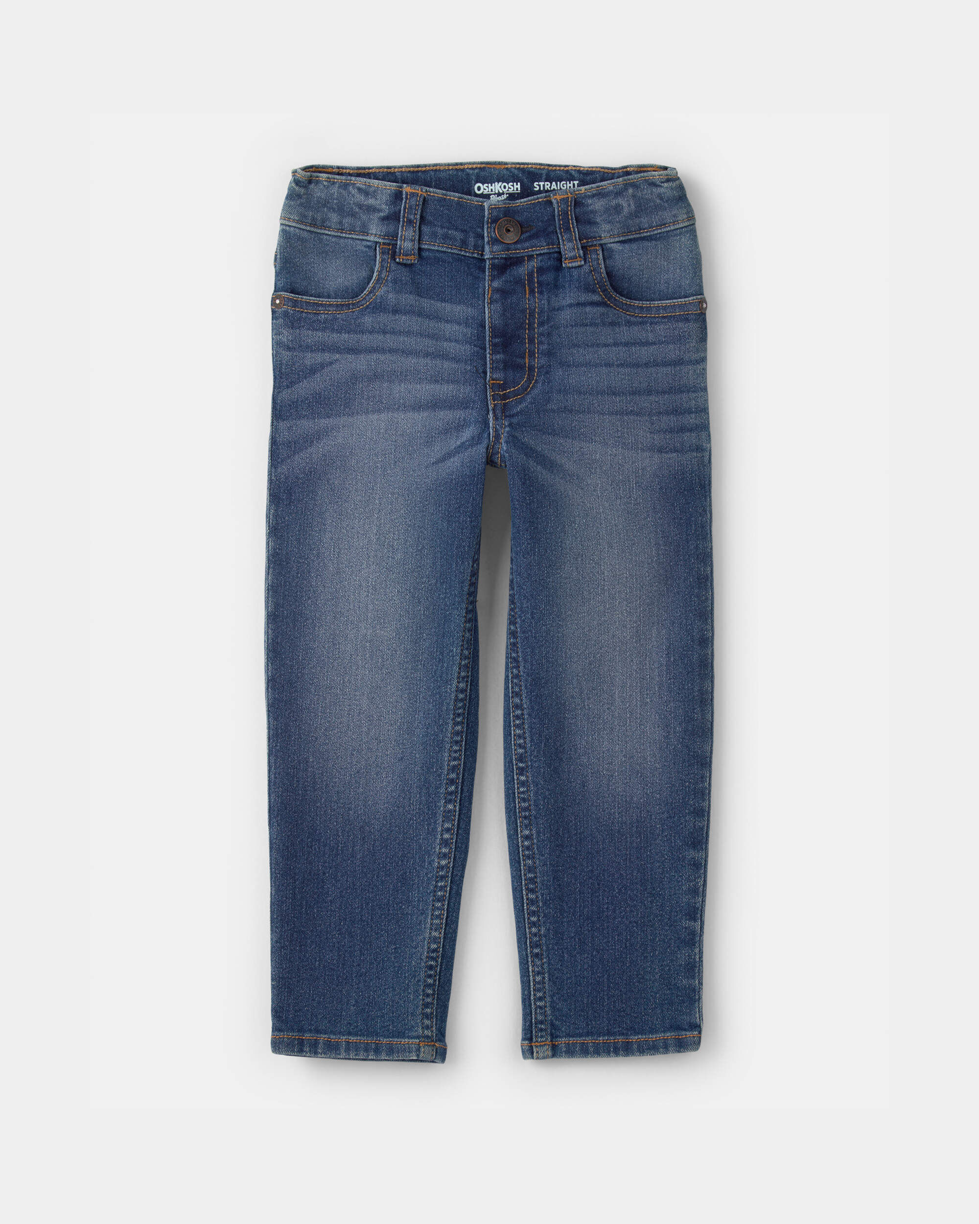 OshKosh B'gosh Toddler Neutral Dark Wash Straight-Leg Jeans 2T Indigo Wash