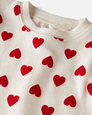 Product image 2 of Toddler Organic Cotton Pajamas Set in Hearts