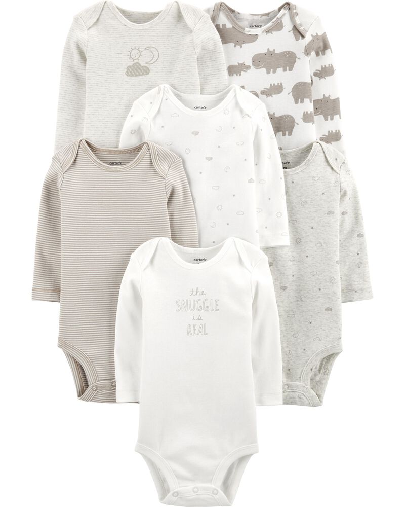 6 Pack Sun Moon Original Bodysuits Carters Com