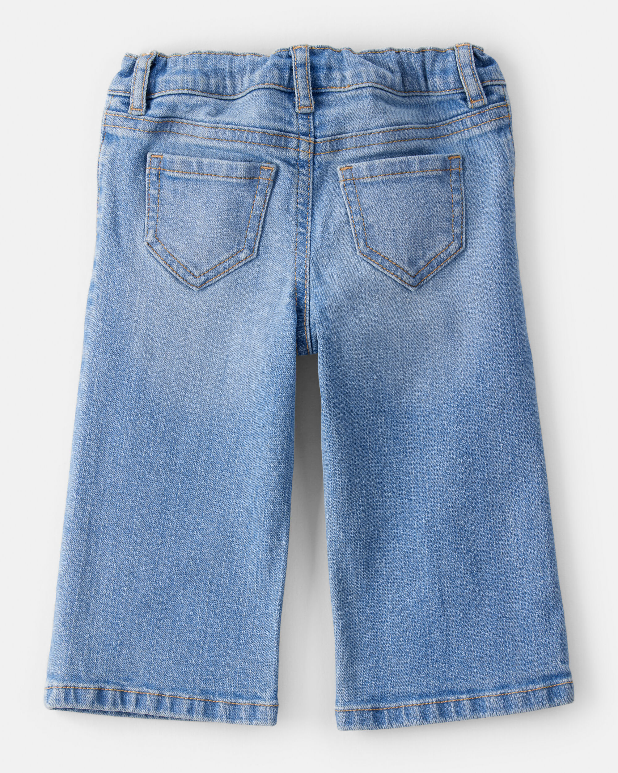 Baby Girl Denim Wide-Leg Jeans - Blue