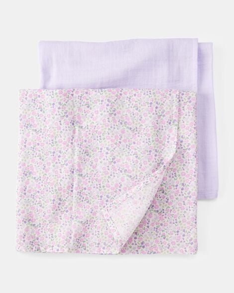 2-pack muslin swaddle blankets