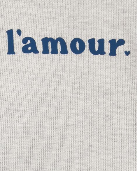Product image 2 of Baby 2-Piece L'Amour Short-Sleeve Bodysuit Pant Set
