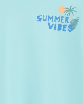 Product image 2 of Toddler Summer Vibes Long-Sleeve Rashguard Swim - Blue