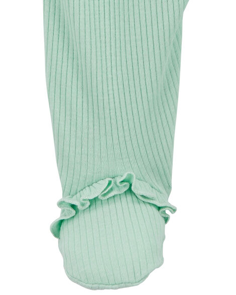 Product image 3 of Baby Textured 2-Way Zip Sleep & Play Pajamas