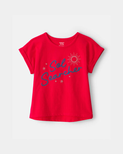 girls 'sol searcher' top - red
