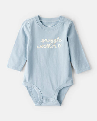Baby Girl Shine Like Grandma Cotton Long-Sleeve Graphic Bodysuit - Pink