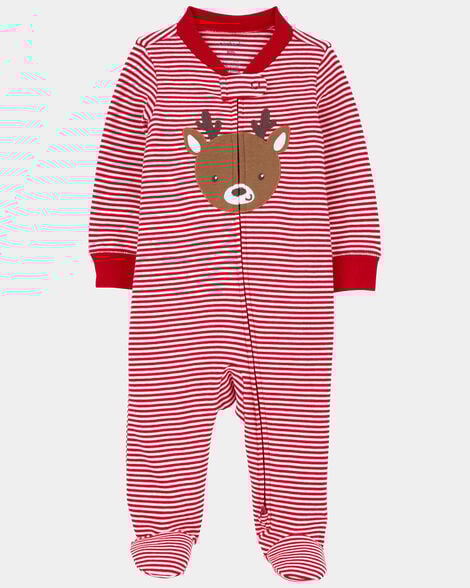  Product image 3 of Baby Reindeer 2-Way Zip Cotton Sleep & Play Pajamas