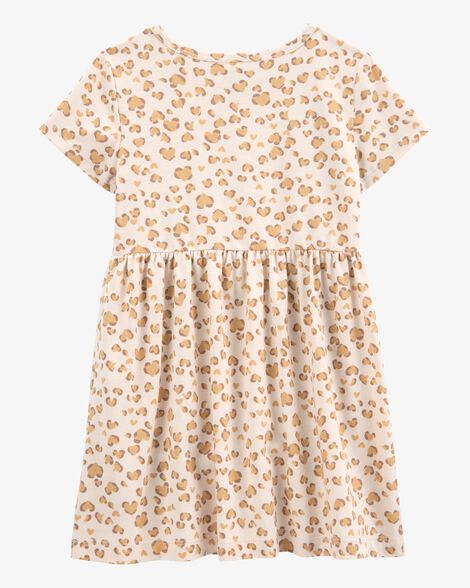 Product image 2 of Toddler Girl Cheetah Animal Print Short-Sleeve Dress