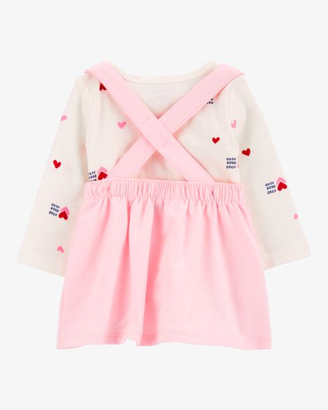  Product image 2 of Baby 3-Piece Heart Print Jumper Set