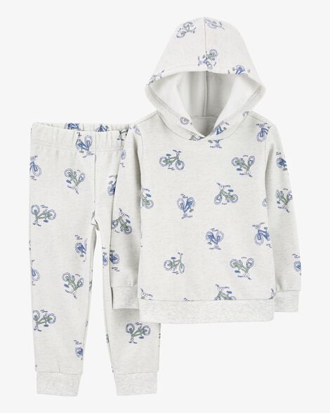  Product image 1 of Baby 2-Piece Bicycle Fleece Pullover & Pull-On Pant Set