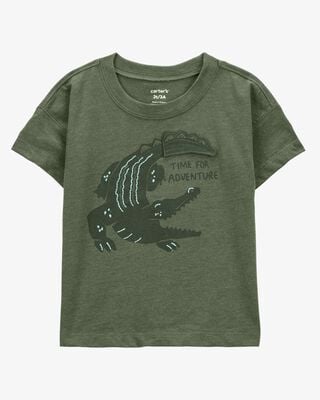 Toddler Alligator Graphic Tank - Green