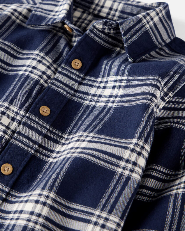 Product image 2 of Toddler Organic Cotton Button-Front Flannel Shirt