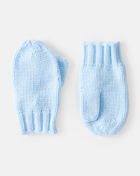toddler mittens - blue