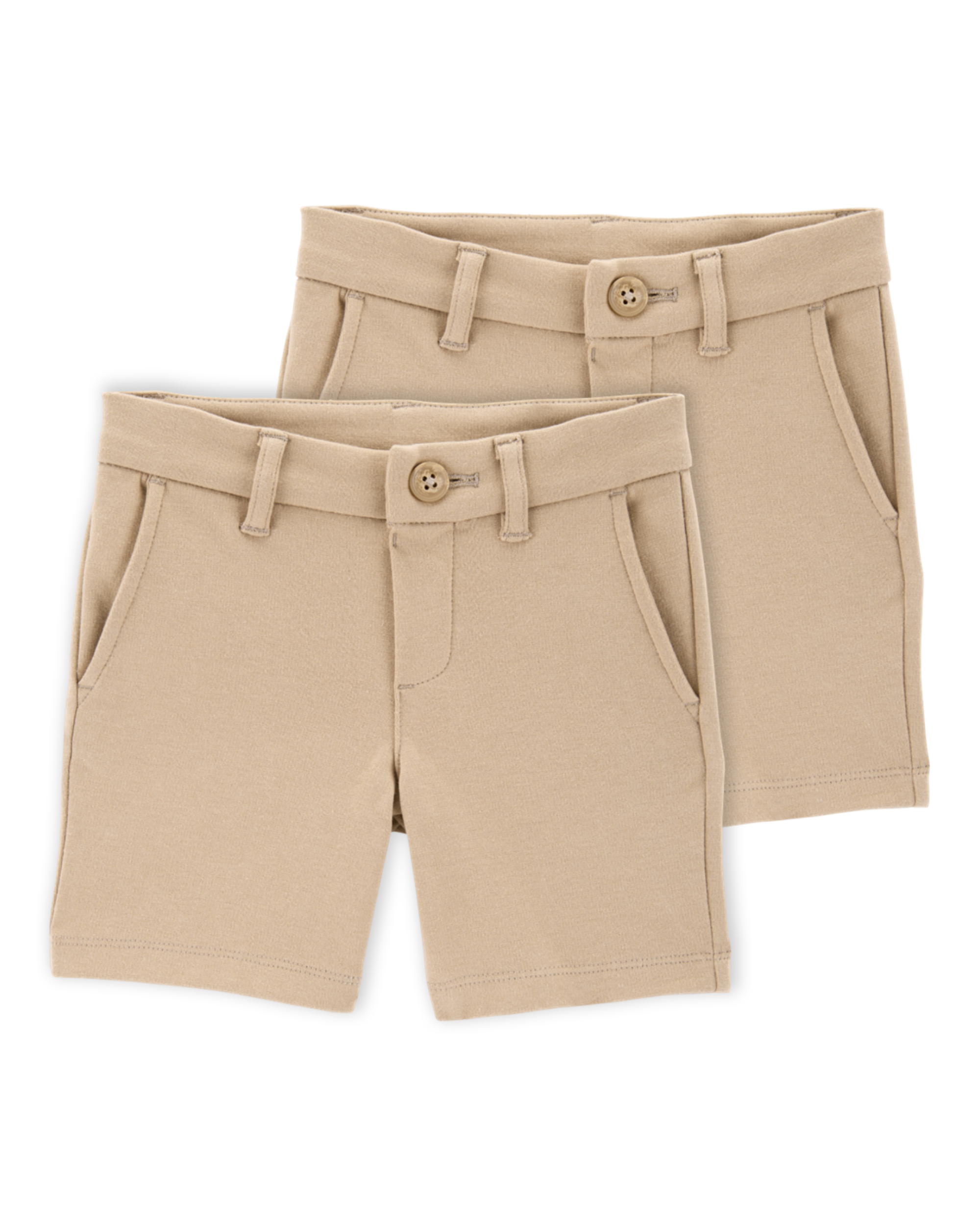 Toddler -Pack Ponte Knit Uniform Shorts