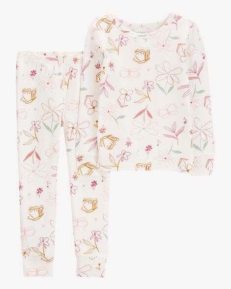 Product image 1 of Toddler 2-Piece Ivory PurelySoft Pajamas