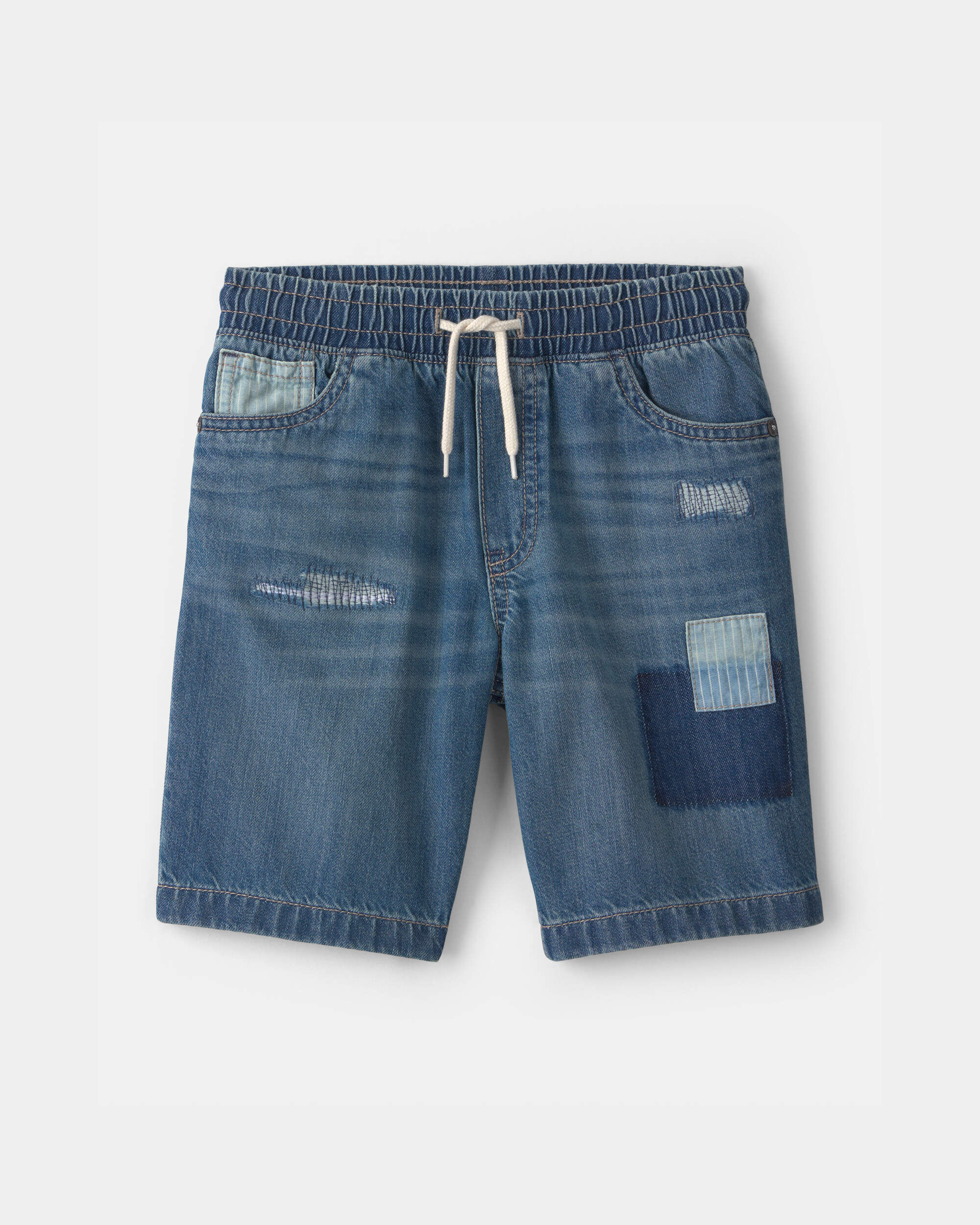 OshKosh Bgosh Boys Patchwork Denim Shorts - Medium Wash 10 Medium Wash 13$