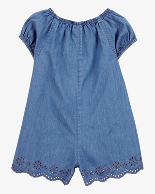 Product image 2 of Toddler Button-Front Chambray Romper