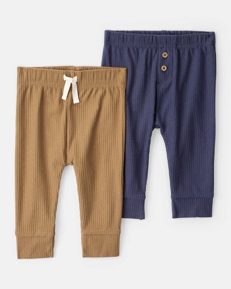 baby boy 2-pack rib pants