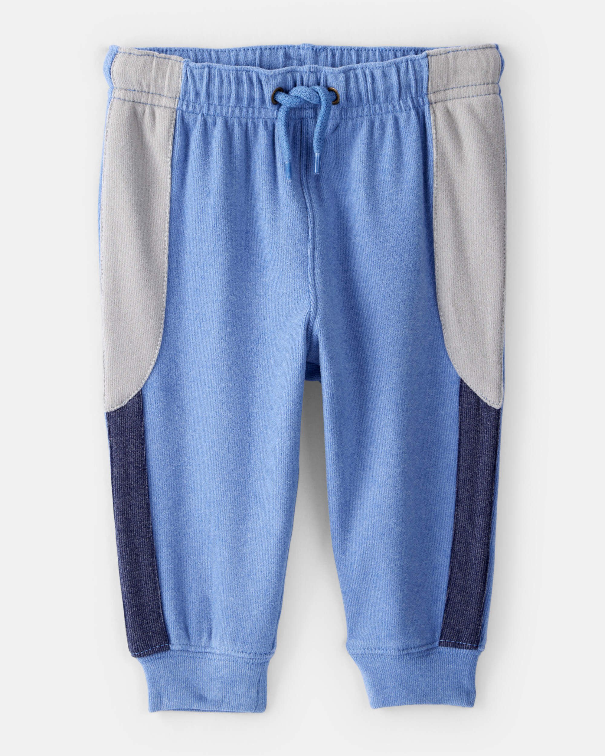 Baby Boy Colorblock Joggers - Blue/Grey