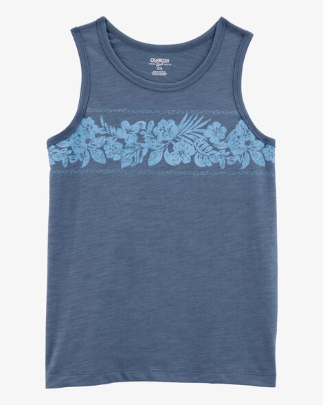 Product image 1 of Kid Tropical Print Tank - Blue