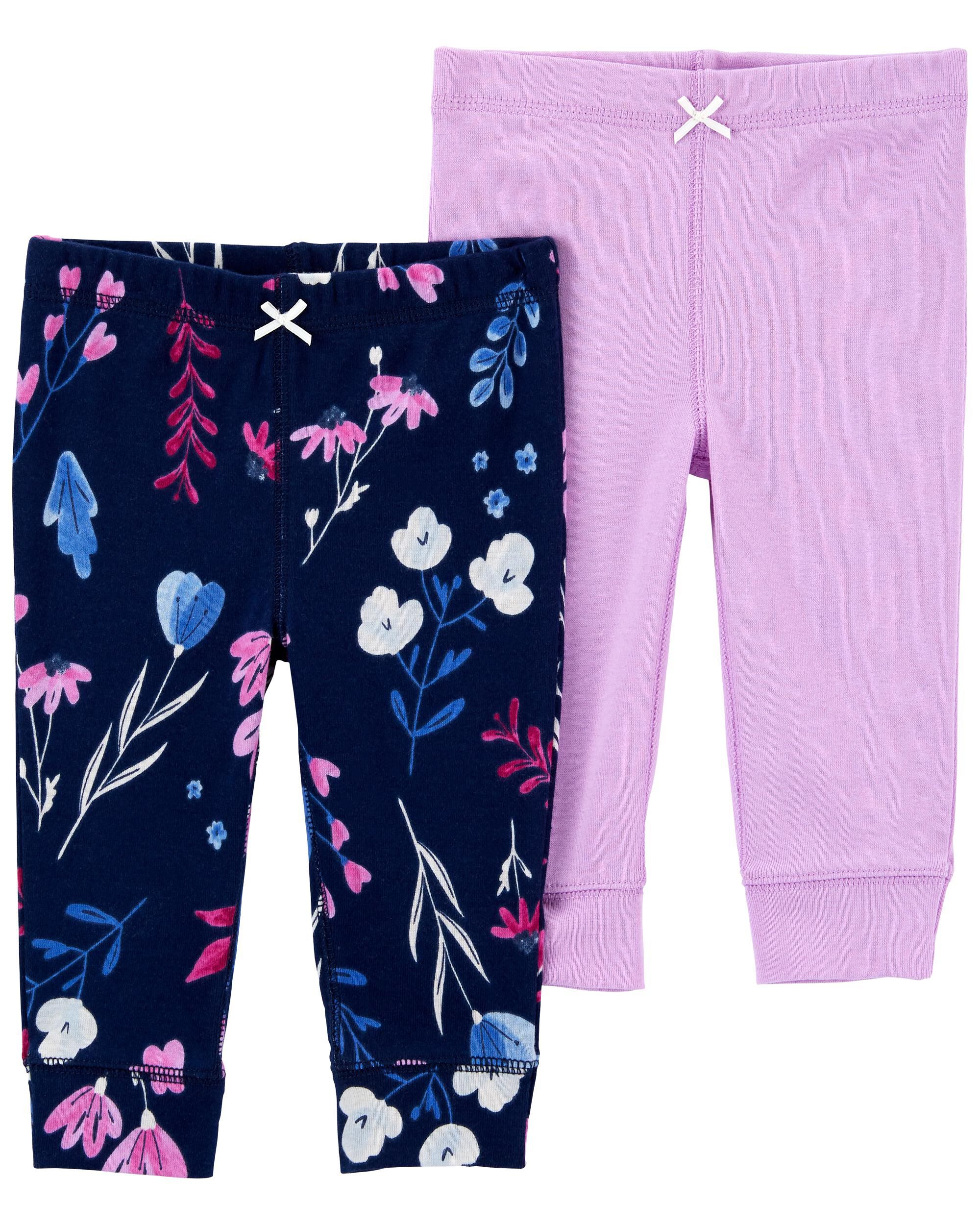 Purple Baby 2-Pack Cotton Pants 
