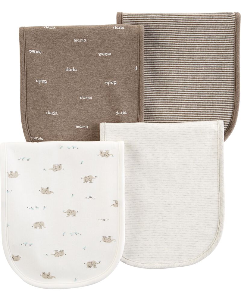 4Pack Peanut Burp Cloths