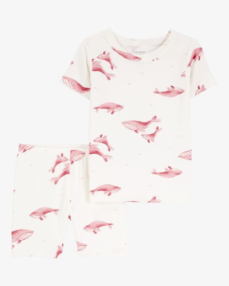 Product image 1 of Toddler 2-Piece Whale PurelySoft Pajamas